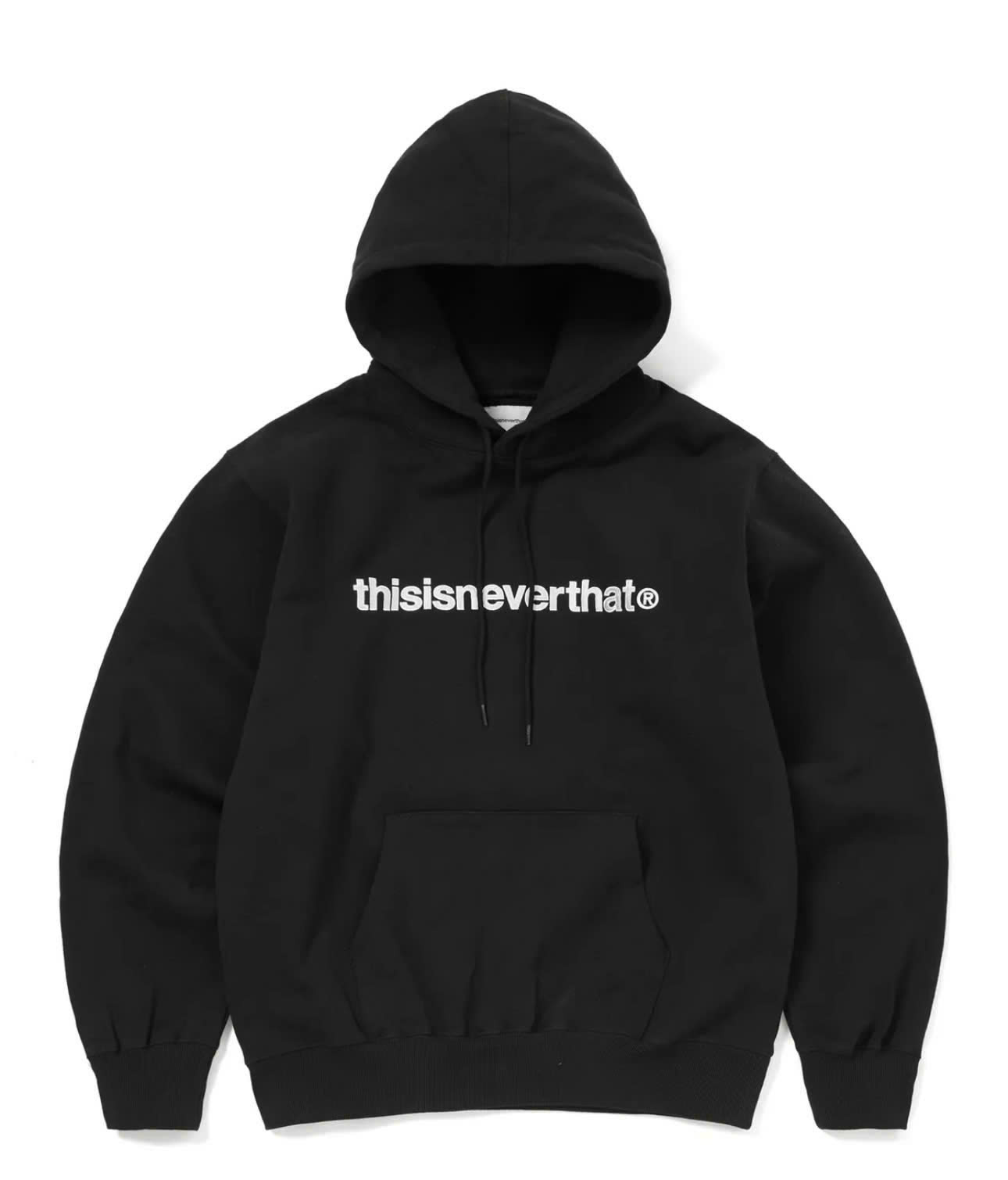 HOODIE " THISISNEVERTHAT " - BLACK COLOR